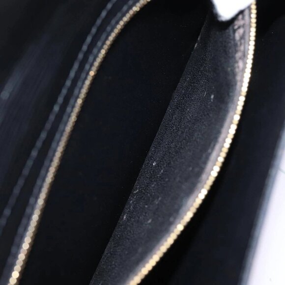 LOUIS VUITTON Epi Art Deco Clutch Bag Black M52632 LV Auth th5039 - Picture 9 of 16